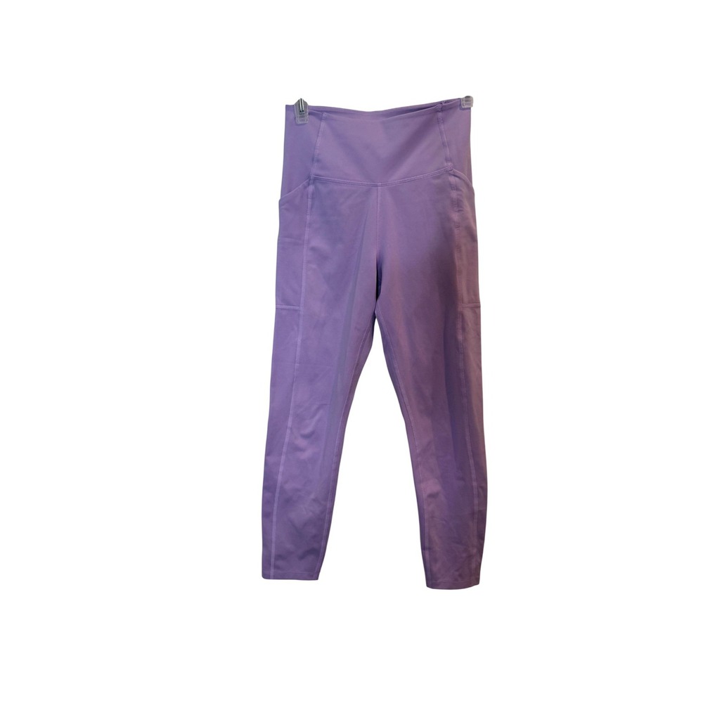 Girlfriend Collective Leggings Womens Small Purple High Rise Ankle Pockets Yoga